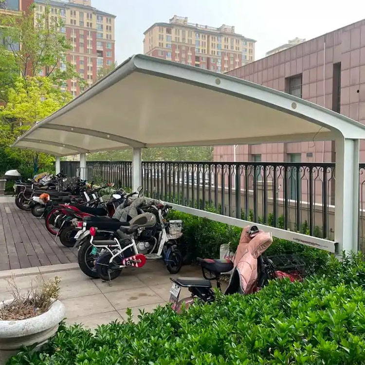 礼泉县膜结构电动车棚